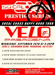 velo Pasadena clinic flyer